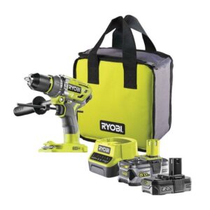 RYOBI Akku-Schlagbohrschrauber R18PD7-252S ONE+ Akkuschrauber, Bohrmaschine inkl. Akku und Ladegerät, 18V