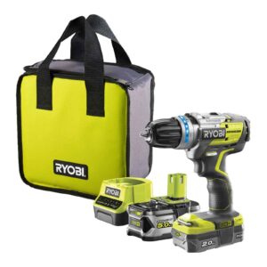 RYOBI Akku-Schlagbohrschrauber R18PPDBL-252S ONE+ Akkuschrauber, Bohrmaschine inkl. Akku und Ladegerät, 18V