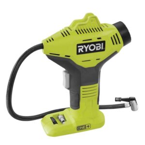 RYOBI Akku-Handkompressor R18PI-0 Luftpumpe, Reifenpumpe, Ballpumpe, Camping, 50 cm Druckluftschlauch, 18V