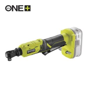 RYOBI Akku-Ratschenschrauber R18RW2-0, Ratsche mit 60Nm Drehmoment, drehbarer Kopf in 4 Positionen, 1/4Zoll, 18V