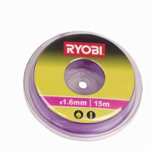 RYOBI Trimmer-Faden 1,6mm RAC101 für Elektro-, Akku-Rasentrimmer, 15 Meter, Schneidfaden