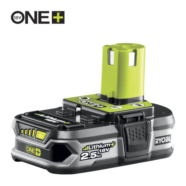 RYOBI Lithium-Akku ONE+, Ersatzakku, Batterie, 5133002237, Akku-Pack mit Einzellenüberwachung, 18V, 2,5Ah – Bild 2