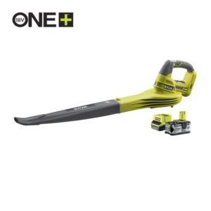 RYOBI Akku-Laubgebläser RBL1820S40F 18V 4Ah, Akku-Laubbläser, Akku-Laubsauger mit Hochleistungs-Luftdüse