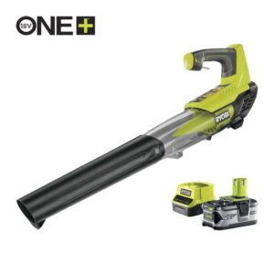 RYOBI Akku-Laubgebläse RBL18JB40F 18V 4Ah, Akku-Laubbläser, Akku-Laubsauger, Jet-Turbine-Ventilator, 160 km/h