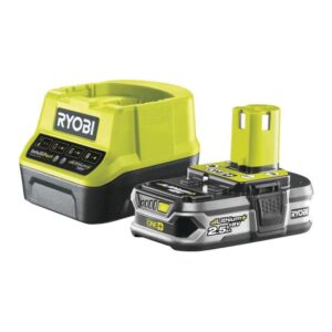 RYOBI Akku u. Schnellladegerät RC18120-125 18V, 2.5Ah Akku, Lithium-Ionen, Batterie, Ladegerät