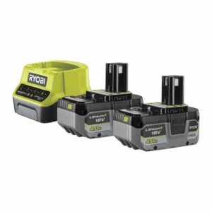 RYOBI Akku-Starter-Set RC18120-240X 2x 18V 4Ah, ONE+ Akku-System, Lithium-Ionen-Akku
