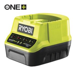 RYOBI Akku-Schnellladegerät RC18120 ONE+ 18V, 2 Ah Ladestrom, Intelligente Überwachung der Spannung und Temperatur