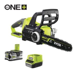 RYOBI Akku-Kettensäge RCS18X3050F 18V 5Ah, Schwertlänge 30 cm, Motorkettensäge, Akku-Säge, Bürstenloser Motor