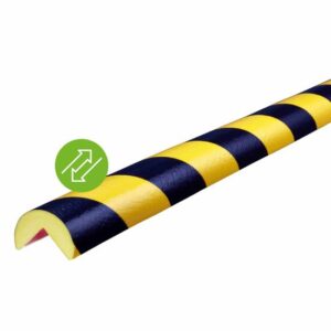 Knuffi Eckschutzprofil Typ A removable 1 Meter, wiederverwendbarer Klebestreifen, Kantenschutz, Eckschutz, Schutzprofil, Made in Germany
