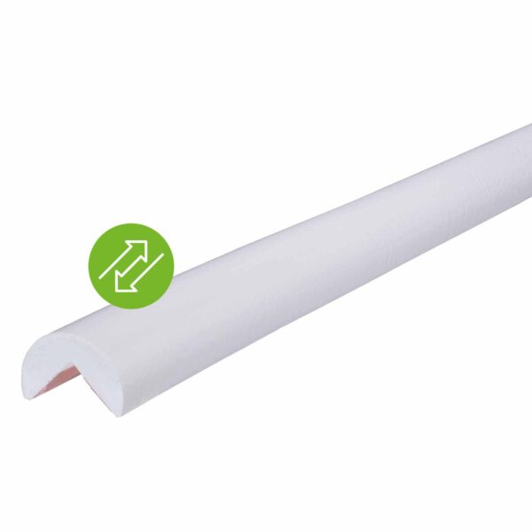 Knuffi Eckschutzprofil Typ A removable 1 Meter, wiederverwendbarer Klebestreifen, Kantenschutz, Eckschutz, Schutzprofil, Made in Germany – Bild 2
