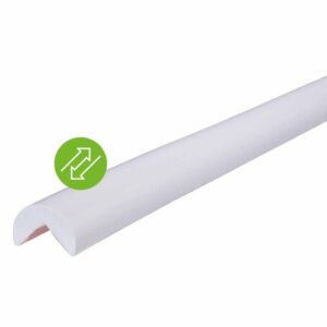 Knuffi Eckschutzprofil Typ A removable 1 Meter, wiederverwendbarer Klebestreifen, Kantenschutz, Eckschutz, Schutzprofil, Made in Germany