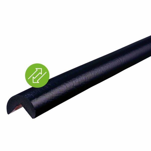 Knuffi Eckschutzprofil Typ A removable 1 Meter, wiederverwendbarer Klebestreifen, Kantenschutz, Eckschutz, Schutzprofil, Made in Germany – Bild 2