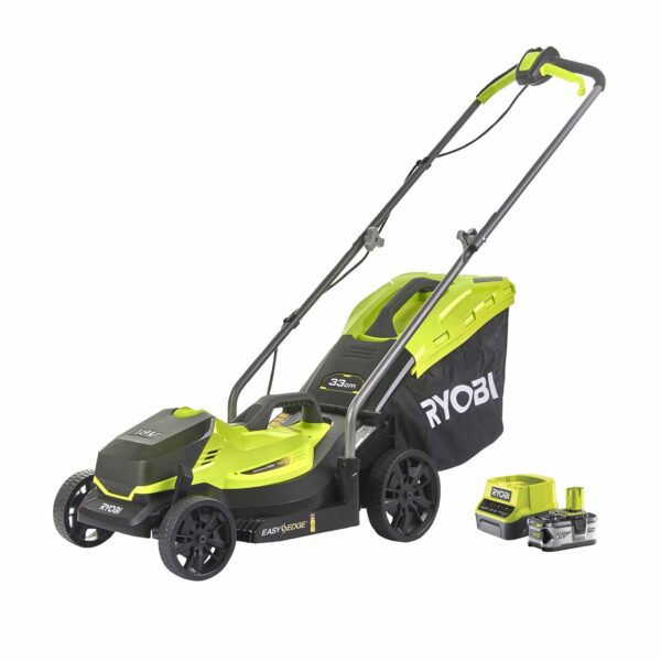 RYOBI Akku-Rasenmäher RLM18X33B40 18V 4Ah, 33cm Schnittbreite, Akku-Mulchgerät, Schnitthöhenverstellung – Bild 2