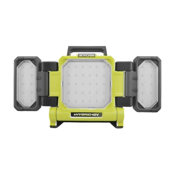 RYOBI Hybrid-LED-Panelleuchte RLPH18-0 18V Werkstattleuchte, Arbeitsleuchte, Akku- & Netzbetrieb – Bild 2