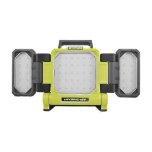 RYOBI Hybrid-LED-Panelleuchte RLPH18-0 18V Werkstattleuchte, Arbeitsleuchte, Akku- & Netzbetrieb