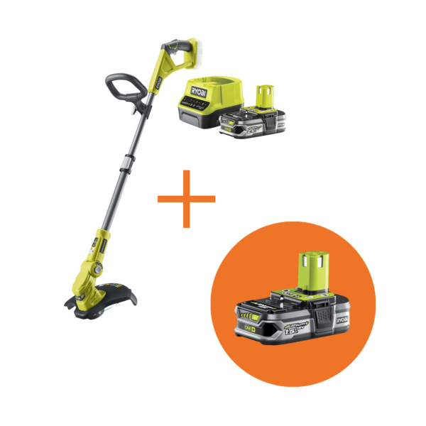 RYOBI Akku-Rasentrimmer RLT183225F 18V, Rasenschneider, Trimmer, Rasenkantenschneider, 3 Schnittwinkel, inkl. 2,5Ah Akku – Bild 2