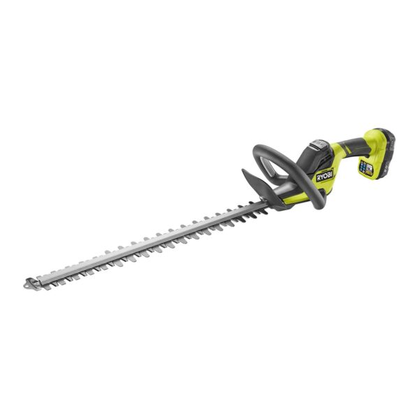 RYOBI Akku-Heckenschere RY18HT55A-120, Gartenschere, Heckentrimmer mit Schnittgutkehrer, 18V, 2Ah – Bild 2