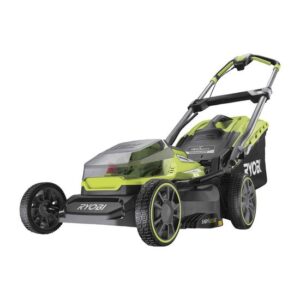 RYOBI Akku-Rasenmäher RY18LMX40A-0, ca 700m² Reichweite, 40cm Schnittbreite und Schnitthöhenverstellung, 18V