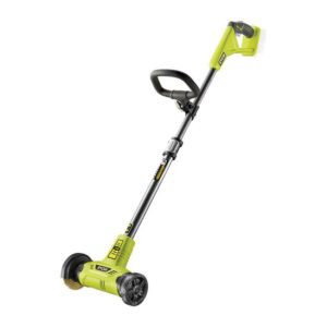 RYOBI Akku-Fugenreiniger RY18PCA-0, Unkraut und Gras in Fugen, Fugenbürste mit Teleskopstiel, 18V