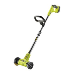 RYOBI Akku-Fugenreiniger RY18PCA-120, Unkraut und Gras in Fugen, Teleskopstiel und Zweithandgriff, 18V, 2Ah Akku