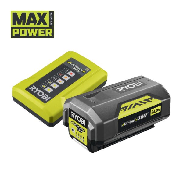 RYOBI Akku-Starterset RY36BC17A-140 MAX POWER 36V 4Ah, Li-Ion-Akku 36 Volt, Lithium+ Akku, Ladegerät, Batterie, Charger – Bild 2