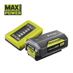 RYOBI Akku-Starterset RY36BC17A-140 MAX POWER 36V 4Ah, Li-Ion-Akku 36 Volt, Lithium+ Akku, Ladegerät, Batterie, Charger