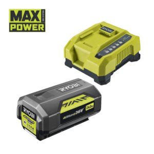 RYOBI Akku-Starterset RY36BC60A-140 MAX POWER 36V 4Ah, Li-Ion-Akku 36 Volt, Lithium+ Akku, Ladegerät, Batterie, Charger
