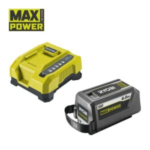 RYOBI Akku-Starterset RY36BK60B-160 MAX POWER 36V 6Ah, Li-Ion-Akku 36 Volt, Lithium+ Akku, Ladegerät, Batterie, Charger