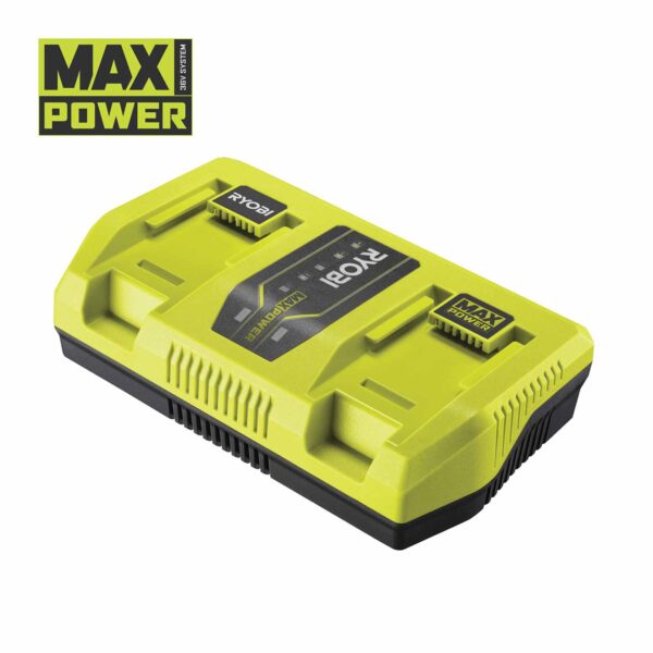 RYOBI Ladegerät RY36C2PA MAX POWER 36V, Charger, Ladestation für RYOBI 36 Volt Akkus, Ladestrom 6 A, 2 Steckplätze – Bild 2