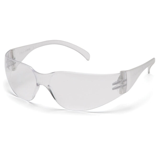 Pyramex Schutzbrille Intruder kratzfest grau klar, robust ultra-leicht inklusive UV-Schutz - Arbeitsschutzbrille, Sicherheitsbrille, Besucherbrille – Bild 2