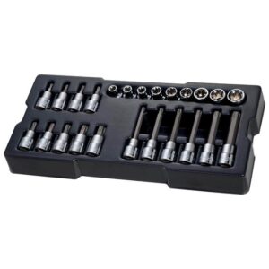 STANLEY STMT1-74176 TransModul ½ Zoll Bit-Steckschlüssel Set für Werkstattwagen-System, 24-teilig