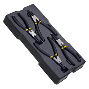 STANLEY STMT1-74180 TransModul Zangen-Set für Sicherungsringe Set 4-teilig - Teil des Werkstattwagen System, aus hochwertigem Stahl