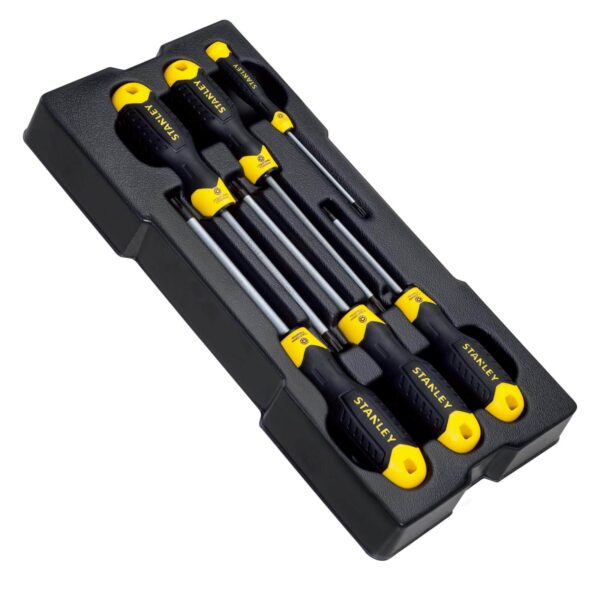 STANLEY STMT1-74182 TransModul Schraubendreher Cushiongrip Set Torx 6-teilig - Teil des Werkstattwagen System, aus hochwertigem Chrom-Vanadium Stahl – Bild 2