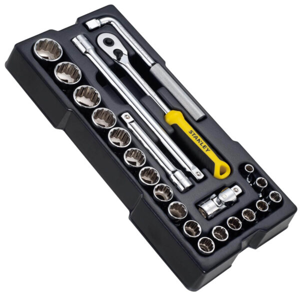STANLEY STMT1-74726 TransModul ½ Zoll Steckschlüssel und Zubehör Set 23-teilig – Bild 2