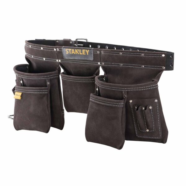 STANLEY Werkzeugtasche STST1-80113, Montagetasche, Werkzeugschürze, Leder-Gürtel – Bild 2