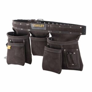 STANLEY Werkzeugtasche STST1-80113, Montagetasche, Werkzeugschürze, Leder-Gürtel