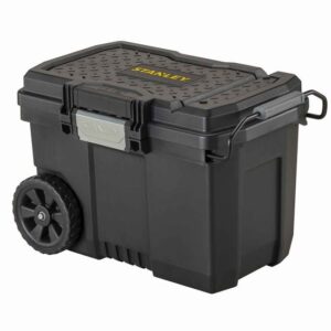 Stanley Mobile Montagebox mit Teleskopgriff STST33090-1 52L, Werkzeugkoffer IP53 Nässe- und Staubschutz