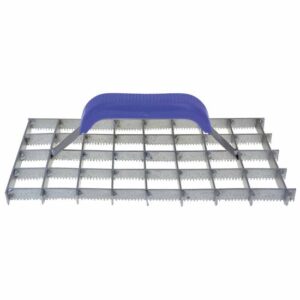 HaWe Gitterrabot, Schleifwunder gezahnt, Putzhobel, Schleifraspel, Gitter Rabot mit Stahlgriff - 280 x 140mm