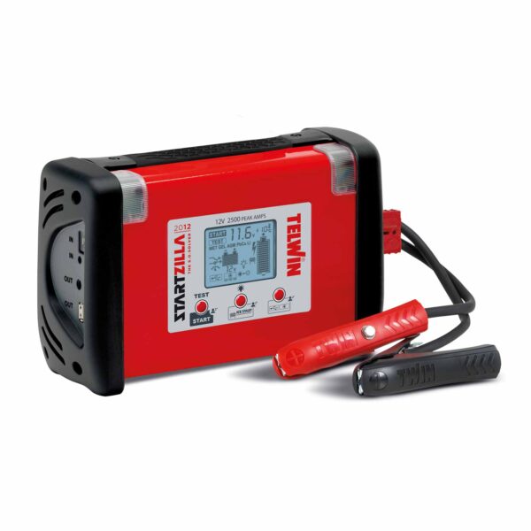 TELWIN Startzilla 2012 12 V 829521 Starter sowie elektronischer Multifunktionstester mit Lithiumbatterien - Starthilfe für Pkws, Boote uvm. – Bild 2
