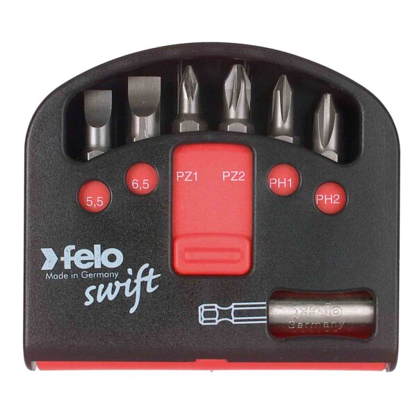 felo Bit Box Swift Torx 7-tlg. inkl. TX10 / TX15 / TX20 / TX25 / TX30 / TX40 und Bithalter – Bild 2