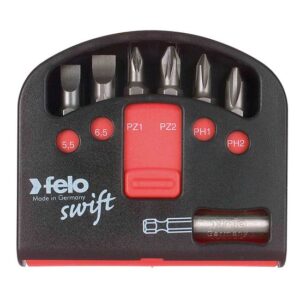 felo Bit Box Swift Torx 7-tlg. inkl. TX10 / TX15 / TX20 / TX25 / TX30 / TX40 und Bithalter