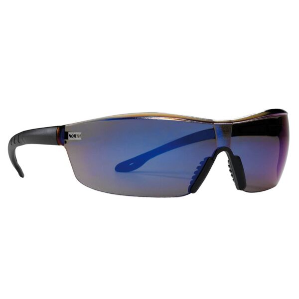NORTH Schutzbrille TACTILE klar, grau, blau verspiegelt Nylon und PVC-Materialmix nur 22g Arbeitsschutzbrille, Arbeitsbrille – Bild 2