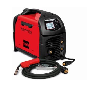 TELWIN Technomig 210 Dual Synergic MIG/MAG Inverter Schweißgerät mit One-Touch-Technologie inkl. Schlauchpaket und Massekabel