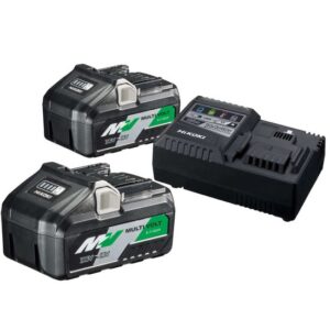 Hikoki Booster Pack UC18YSL3WFZ - 2x Akku+Ladegerät - Akkupack, intelligente Verbindungstechnik - Li-ion 4 Ah 18 V