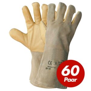 TEXXOR Schweißerschutzhandschuhe VESUV 1207 mit durchgehendem Baumwollfutter Größe 10 - 60 Paar