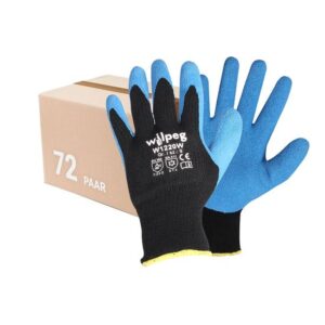 Wilpeg W1220W Kälteschutz-Handschuhe, Strickhandschuhe, Winterhandschuhe, Arbeitshandschuhe - 72 Paar