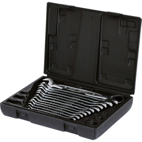 KS-Tools Ratschenringmaulschlüssel-Satz 503.4265 Gabelschlüssel 15 Grad, 8-19mm 12-teilig – Bild 2