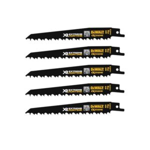 DeWALT Säbelsägeblatt-Set DT9955 5-teilig - Sägeblätter Holz oder Metall, Zubehör für Säbelsäge DCS388 FLEXVOLT XR