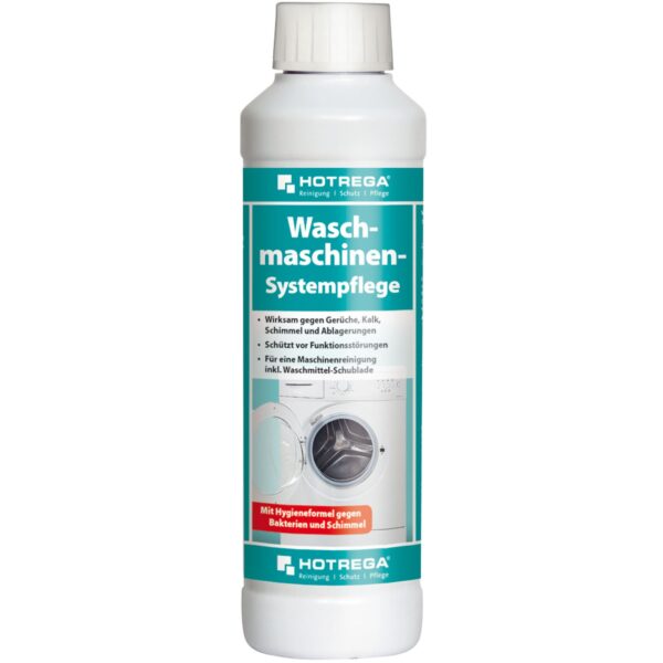HOTREGA Waschmaschinenreiniger - Waschmaschinen Systempflege 250 ml Flasche – Bild 2