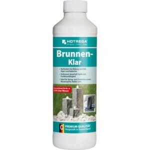 HOTREGA Brunnen Klar 500ml - Profi Brunnenreiniger für Garten- und Zimmerbrunnen